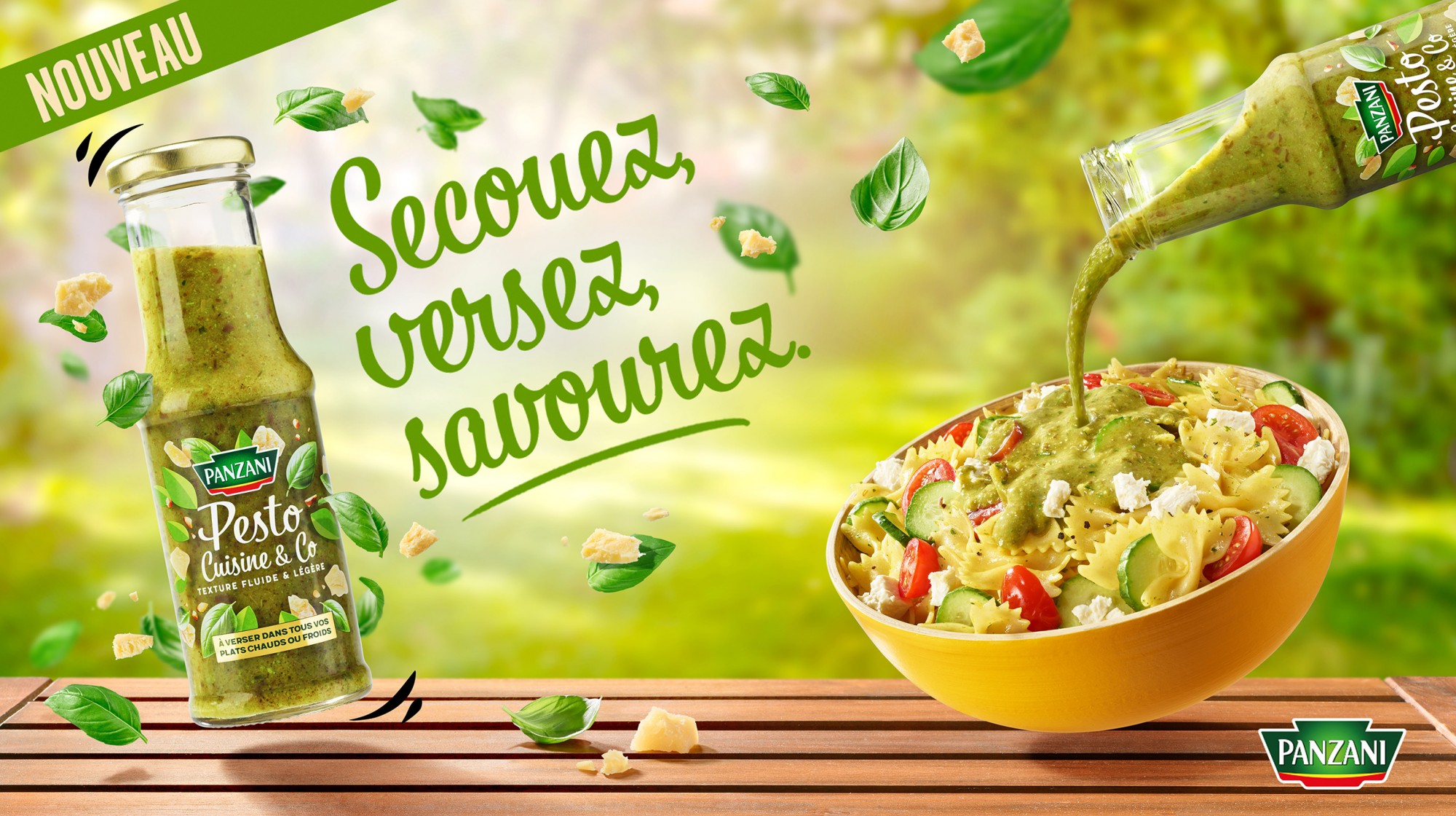 Packaging Panzani sauce pesto par Julien Bouvier