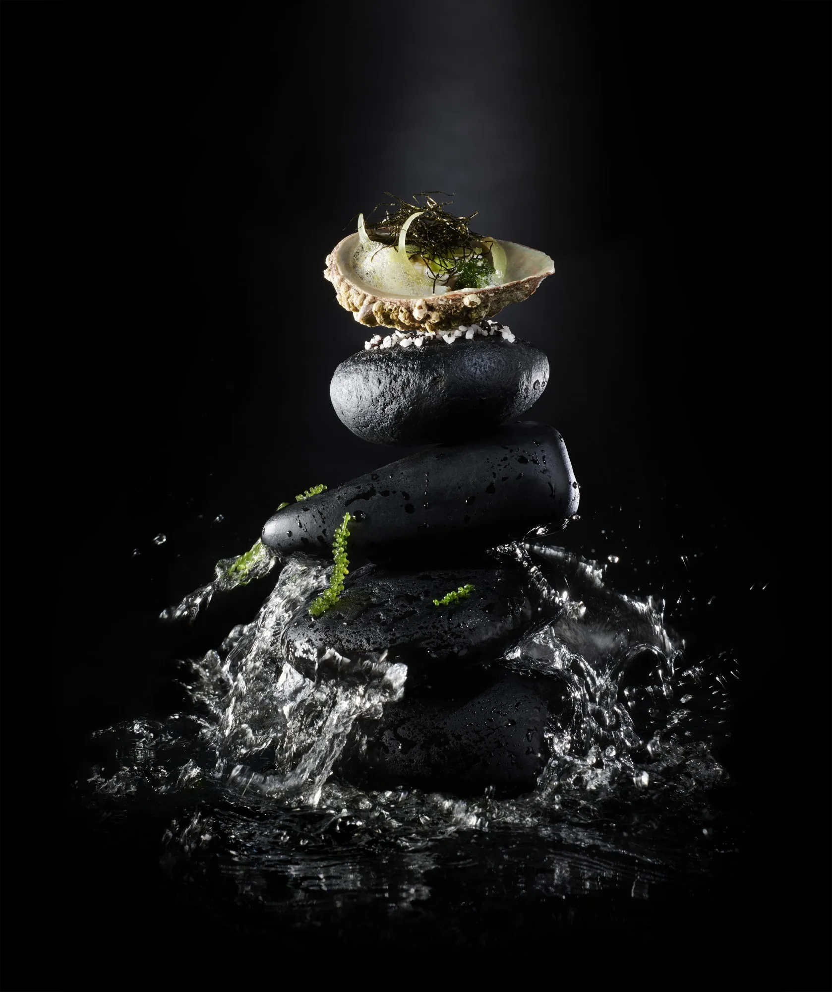 Julien Bouvier, photographe culinaire à Lyon, en studio