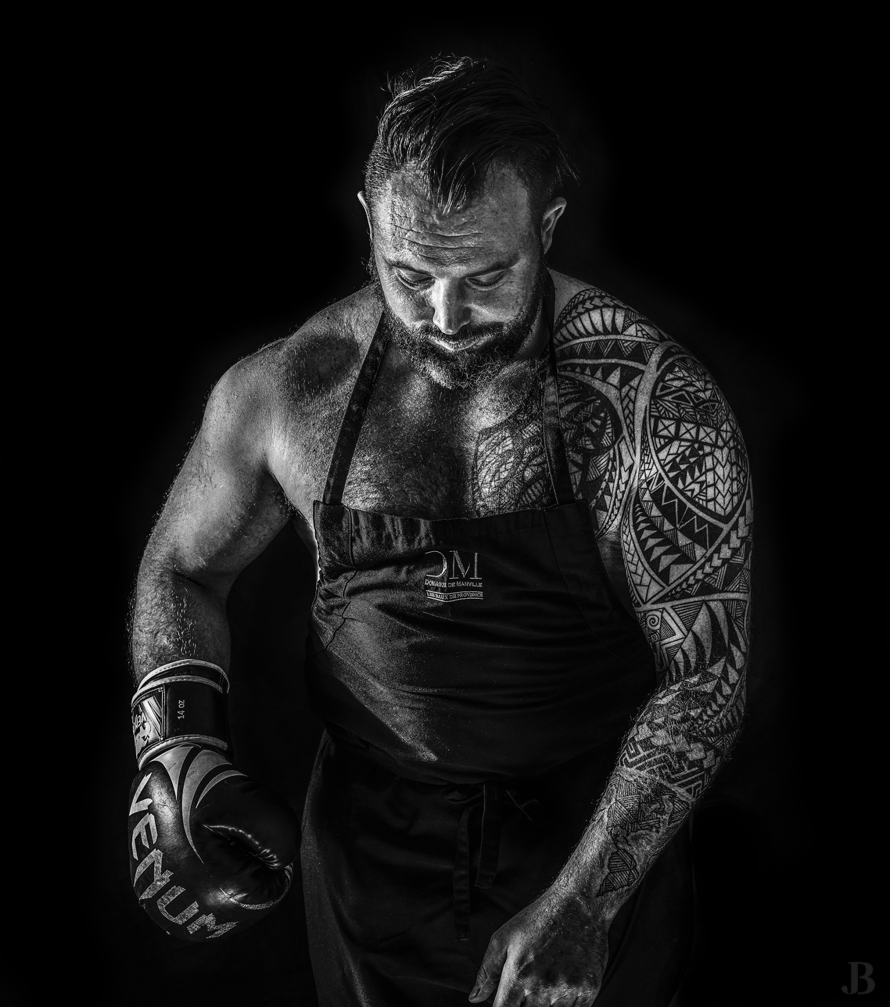 Portrait du chef Matthieu Dupuis-Baumal, photographe culinaire par Julien Bouvier