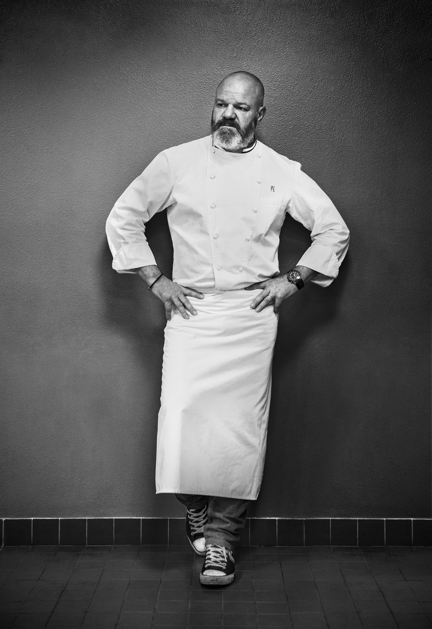 Portrait du chef Philippe Etchebest, photographe culinaire par Julien Bouvier